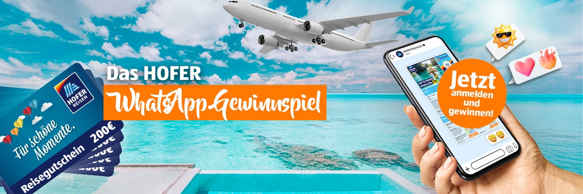 HOFER WhatsApp Gewinnspiel im Mai