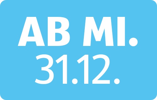 Wohlfühlangebote - ab 31.12.