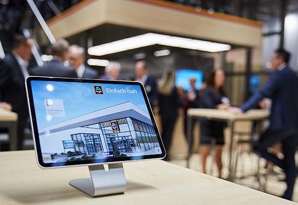 Die Local Offices von ALDI SÜD präsentieren sich auf der Expo Real gemeinsam ihren regionalen Partnern.