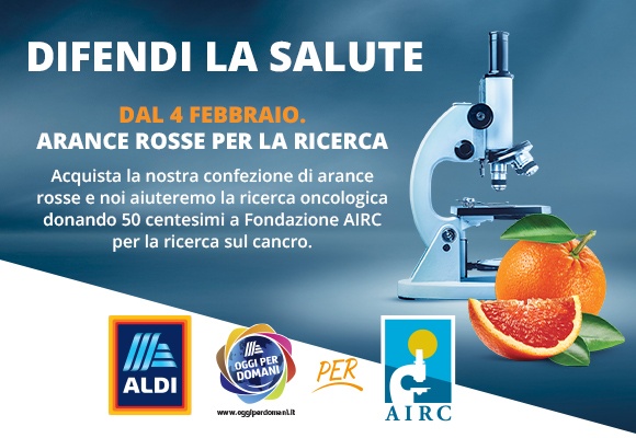 ALDI ancora accanto ad AIRC 