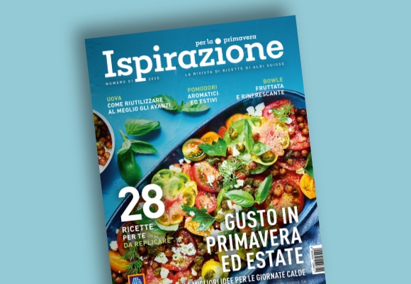 Il volantino ALDI SUISSE online viene visualizzato su un tablet.