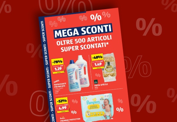 Il volantino ALDI SUISSE online viene visualizzato su un tablet.