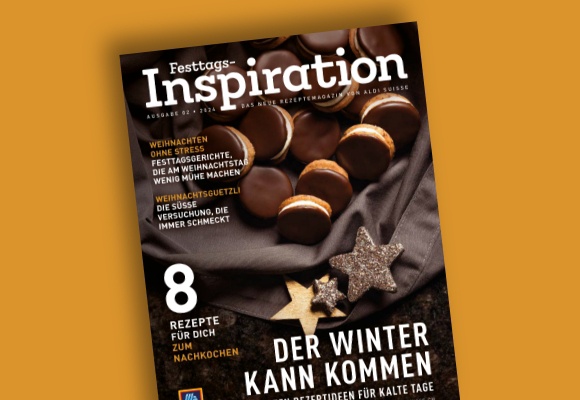 Das online ALDI SUISSE-Flugblatt wird auf einem Tablet betrachtet.