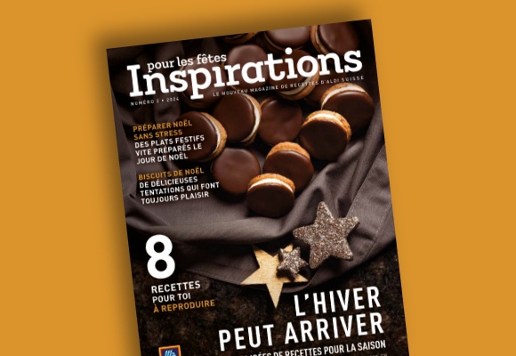 Le prospectus ALDI SUISSE en ligne est consulté sur une tablette.