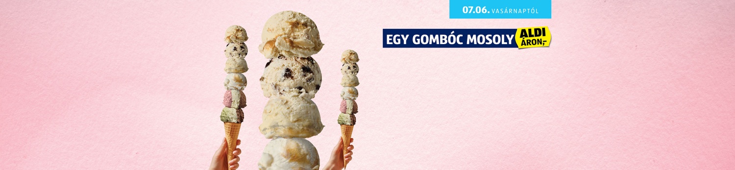 Egy gombóc mosoly ALDI áron,-