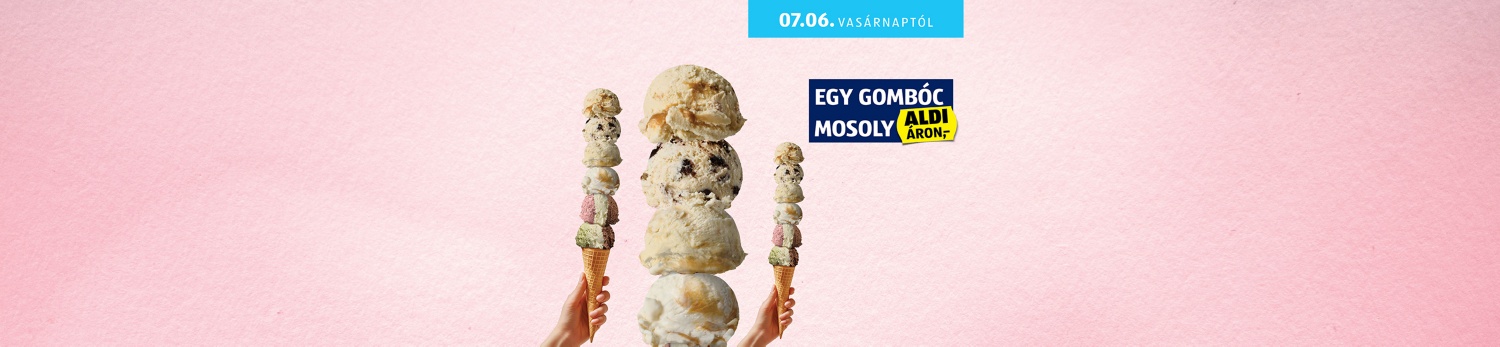 Egy gombóc mosoly ALDI áron,-