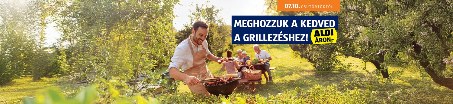 Meghozzuk a kedved a grillezéshez ALDI áron,-