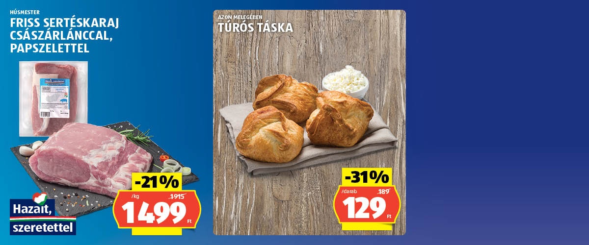 ALDI - Akciók vasárnapig