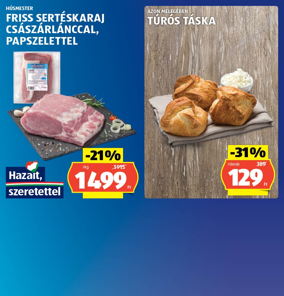 ALDI - Akciók vasárnapig