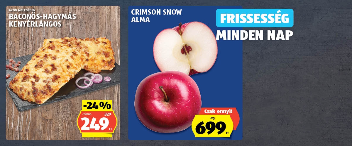 Akciók hétfőtől szerdáig