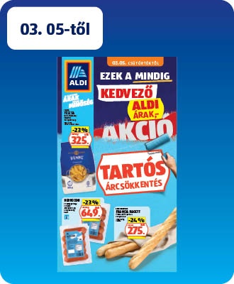 ALDI Tartós árcsökkentés flyer
