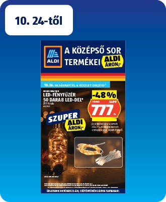 ALDI Középső sor termékei
