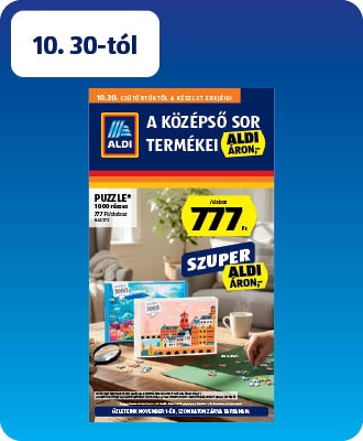 ALDI középső sor termékei