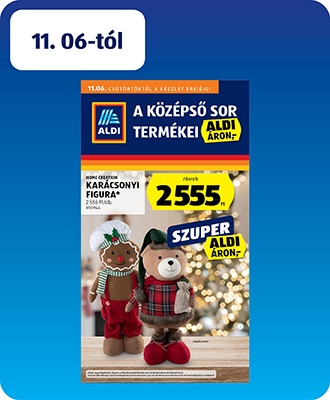 ALDI Középső sor termékei
