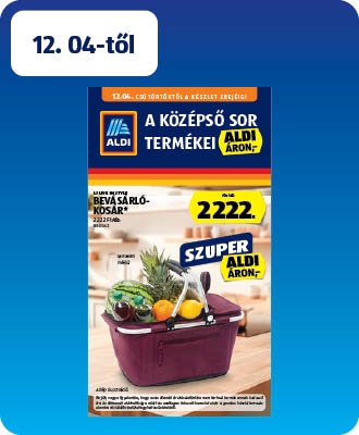 ALDI Középső sor termékei