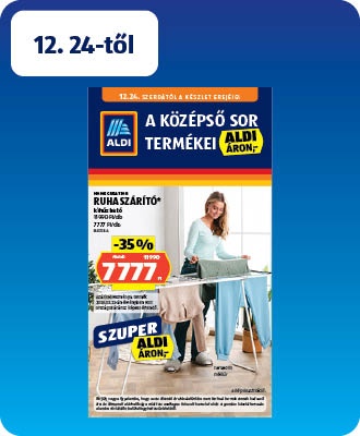 ALDI középső sor termékei