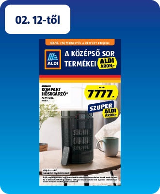 ALDI Középső sor termékei
