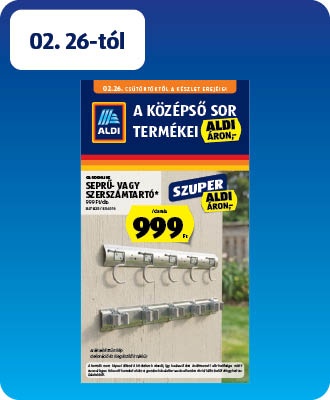 ALDI Középső sor termékei