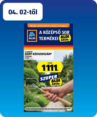ALDI középső sor termékei