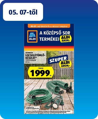 ALDI Középső sor termékei