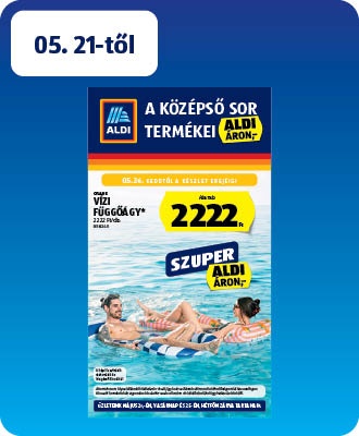 ALDI Középső sor termékei