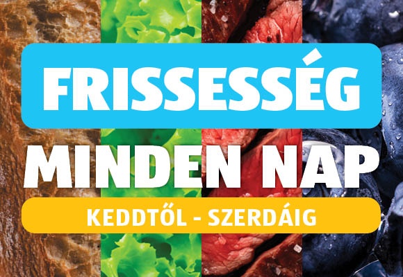 Frissesség minden nap, Keddtől szerdáig, 2026.04.07-től 2026.04.08-ig
