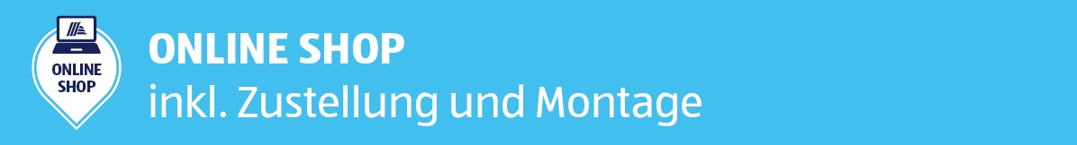 Hinweis inklusive Zustellung und Montage