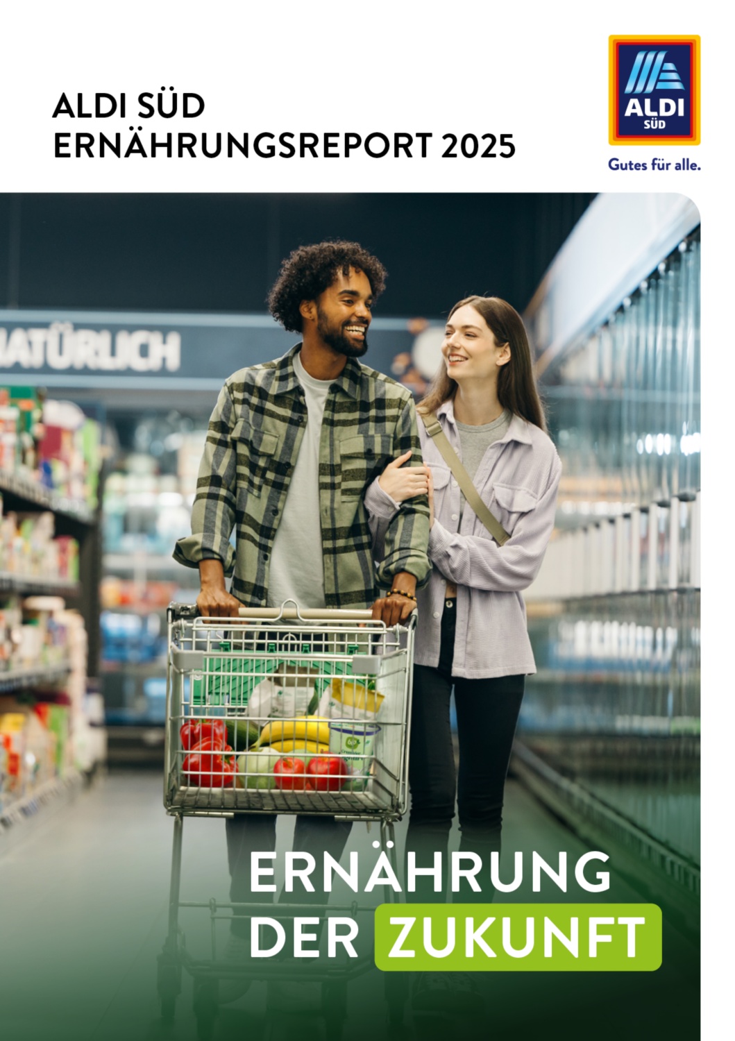 Cover des ALDI SÜD Ernährungsreports 2025.