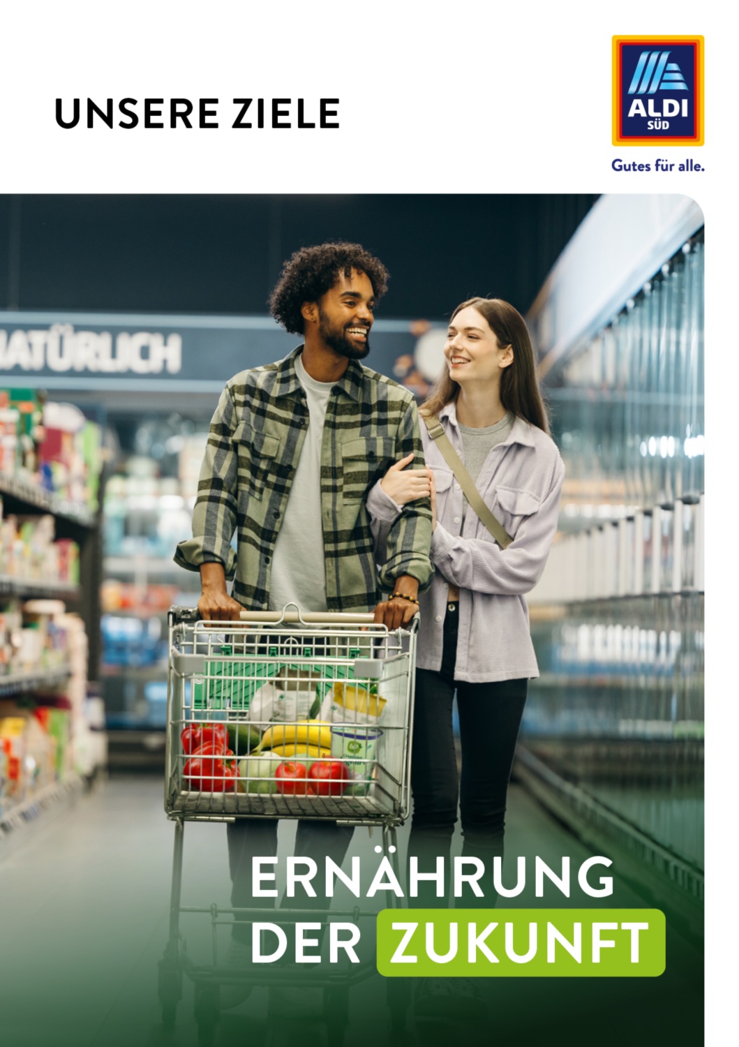 Cover des ALDI SÜD Ernährungsreports mit unseren Zielen.