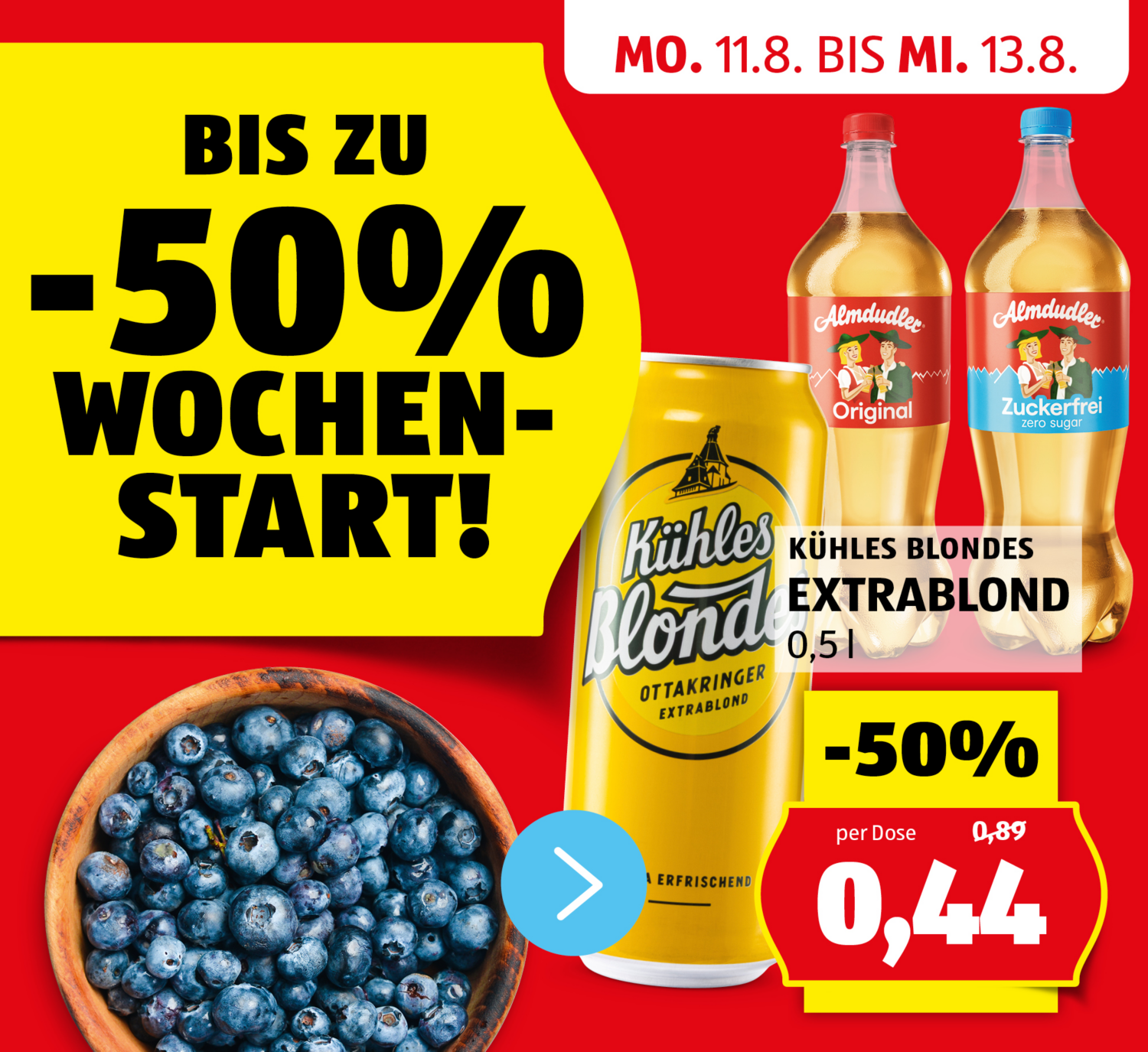 HOFER Wochenstart! - Angebote von 11.8. bis 13.8.