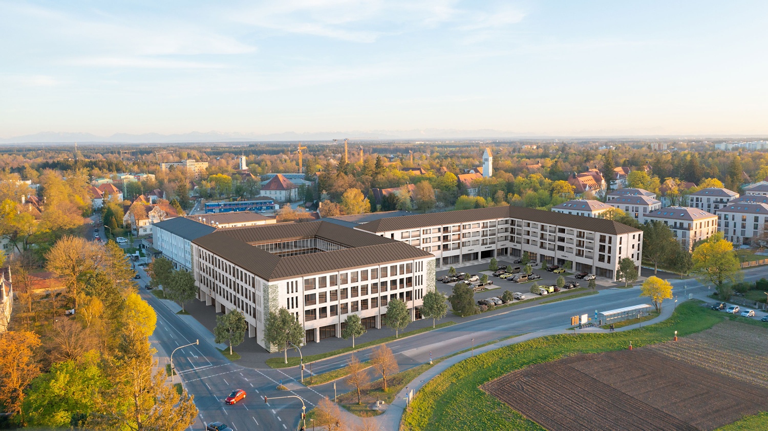 Geplantes ALDI SÜD Projekt im Jugendstilpark Haar 