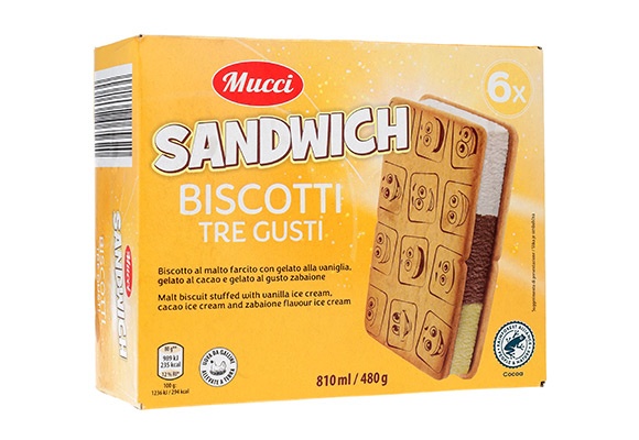Biscotti gelato tre gusti