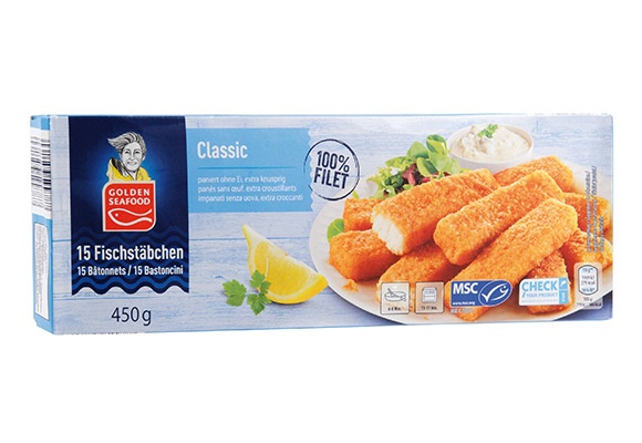 Bastoncini di filetto di merluzzo MSC