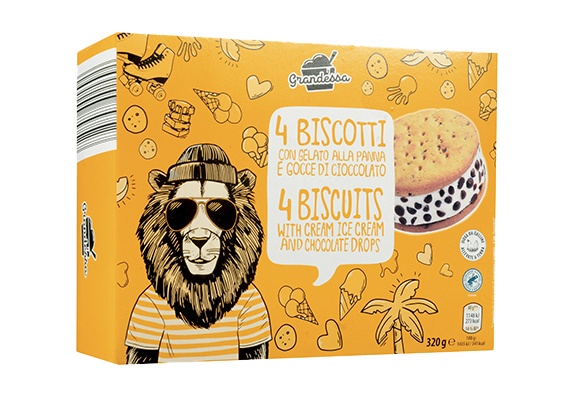 Biscotti tondi con  gocce di cioccolato