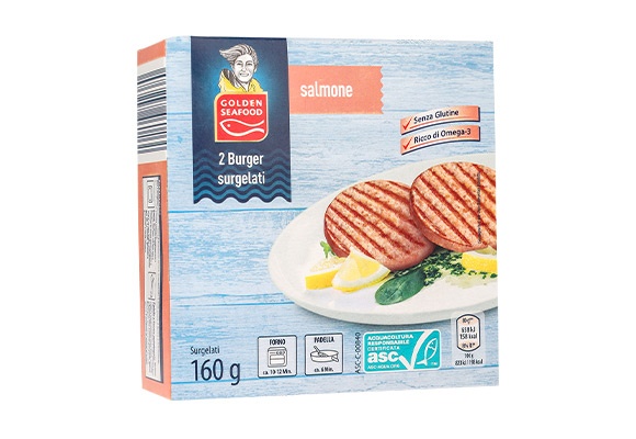 Burger di salmone ASC 