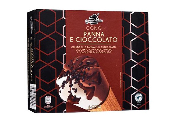 Coni panna e cioccolato