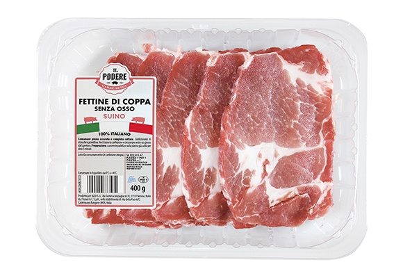 Braciole di coppa di suino senz'osso