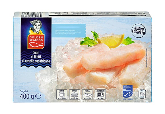 Cuori di filetto di nasello sudafricano MSC