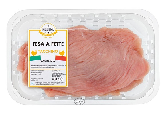 Fesa di tacchino a fette