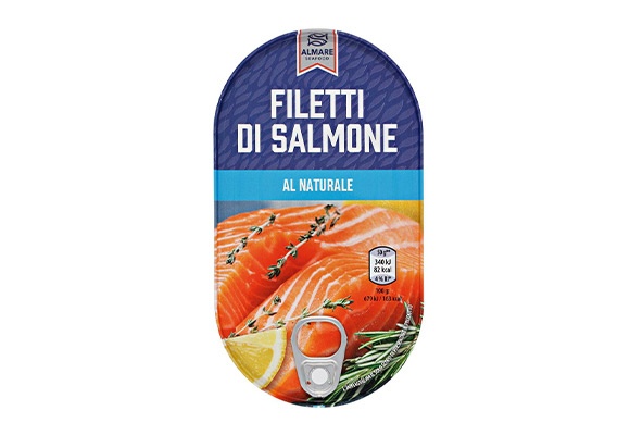 Filetti di salmone al naturale
