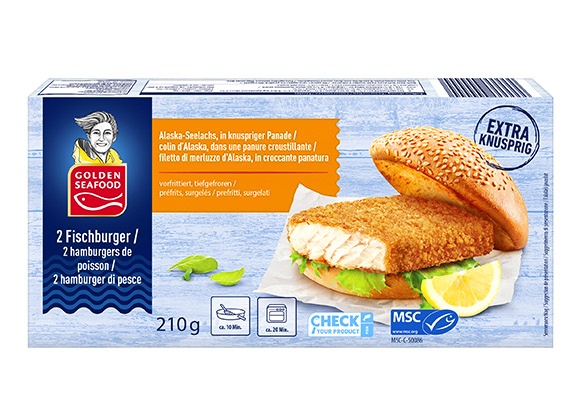 Fishburger di merluzzo d'Alaska MSC