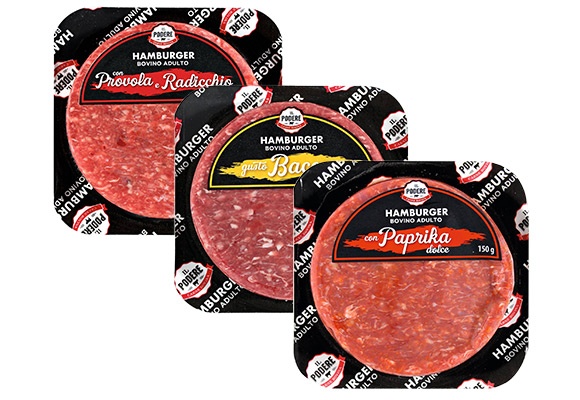 Hamburger paprika, bacon, provola e radicchio