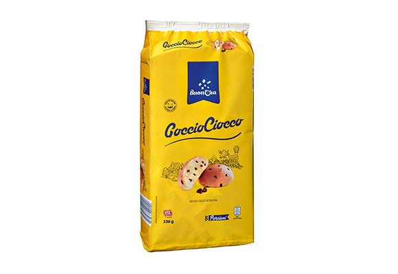 Panini tondi con gocce cioccolato