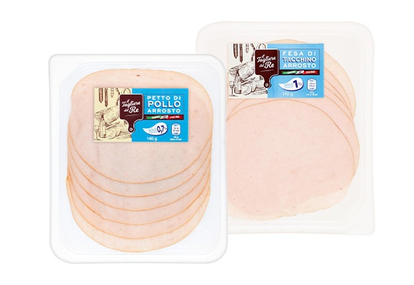 Affettati petto di tacchino e petto di pollo al forno