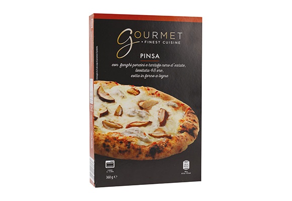 Pinsa con porcini e tartufo nero