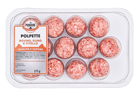Polpette di bovino, suino e vitello