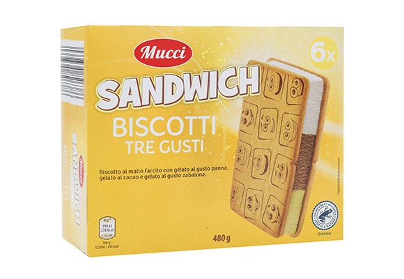 Biscotti gelato tre gusti