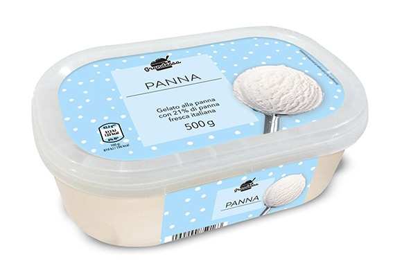Vaschetta gelato panna