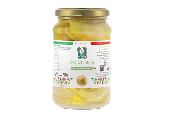 Carciofi interi in olio di semi di girasole