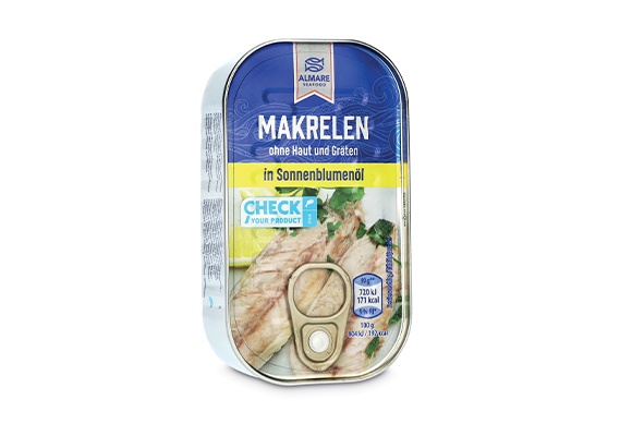 Filetti di sgombro in olio di semi di girasole